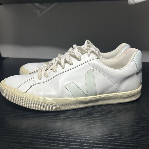 Veja Esplar Women’s Size 10 White Leather Sneakers Shoes - Picture 7 of 15